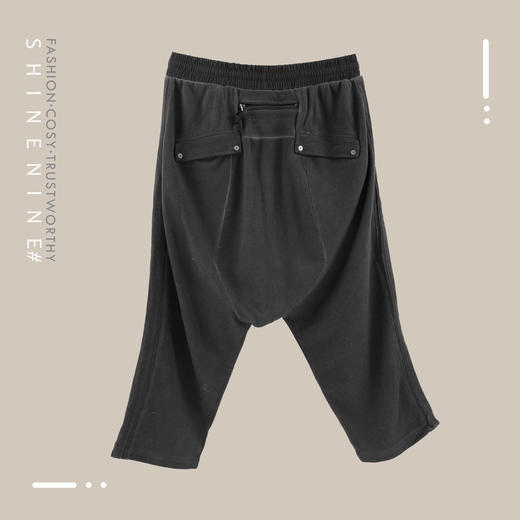 20AW-PNT1101异形口袋染色掉档九分卫裤 商品图1