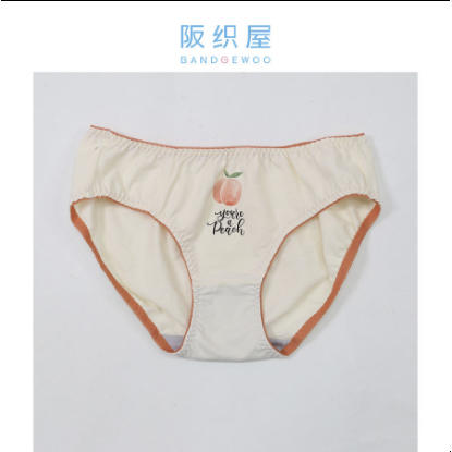 阪织屋棉质桃子印花女士内裤（三条装）2631760348002 商品图2