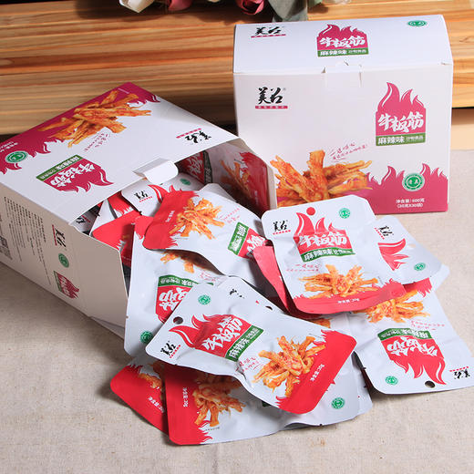 美召牛板筋600g/盒 30袋(香辣味、麻辣味) 商品图4