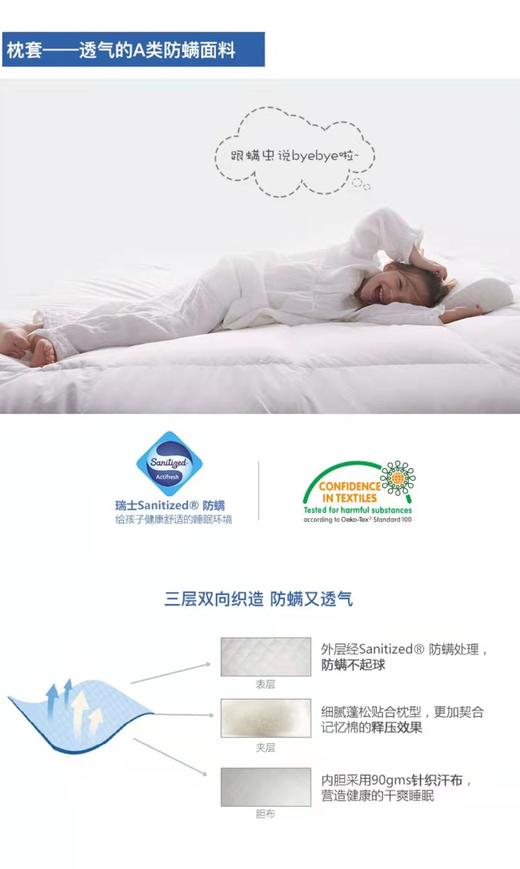 天空之城-梦洁宝贝-防螨记忆枕 商品图5