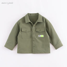 marcjanie马克珍妮春新款装 男童工装风衬衫儿童外套220175