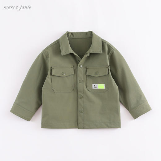 marcjanie马克珍妮春新款装 男童工装风衬衫儿童外套220175 商品图0