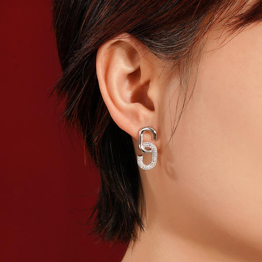 子佩集S925银【双生扣】耳钉【Z13568】2111 商品图1