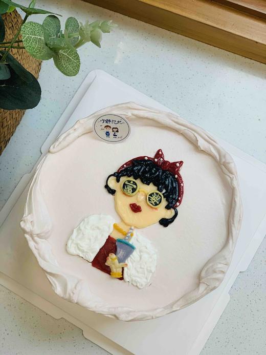 富婆闺蜜 手绘女孩奶油蛋糕 下单前请仔细阅读商品详情 商品图0