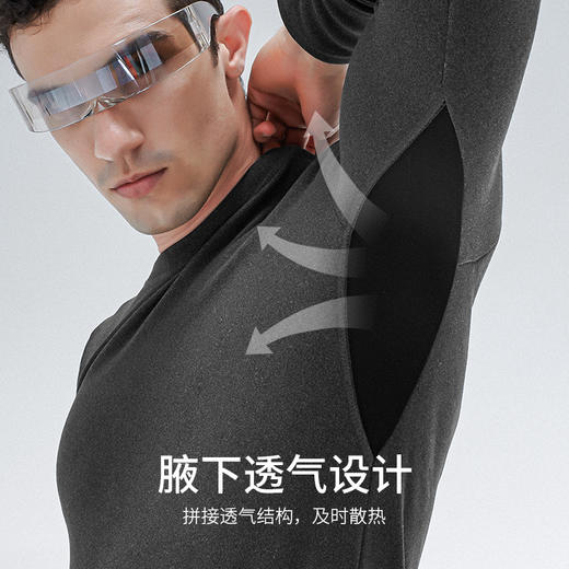 【宇航保暖科技 双面绒加倍锁热】素湃SUPIELD温倍暖气凝胶保暖内衣 吸湿速干 防静电 肩部膝盖强化保暖(W301/W302/W501/W502) 商品图3