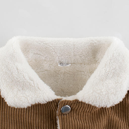 【采用优质面料 柔软舒适】秋冬季儿童马甲背心新款2021 男童羊羔绒加绒宝宝服装保暖上衣 商品图1