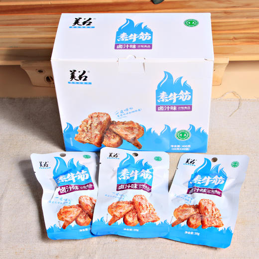 美召素牛筋400g/盒20袋（麻辣味、卤汁味） 商品图0