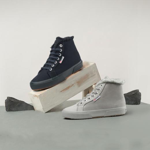 【2026新春专享】SUPERGA秋冬新款女鞋 高帮靴毛毛情侣保暖加绒（瑕疵品不退不换） 商品图0