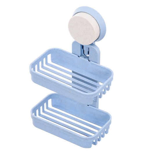传枫 浴室香皂置物架肥皂收纳盒免打孔双层（颜色随机） CF-2026 商品图2