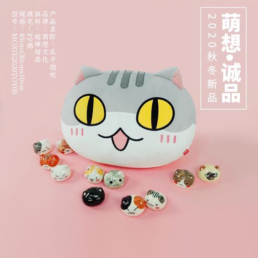 【瓜子抱枕】如果历史是一群喵 肥志官方周边毛绒靠垫头枕 商品图1