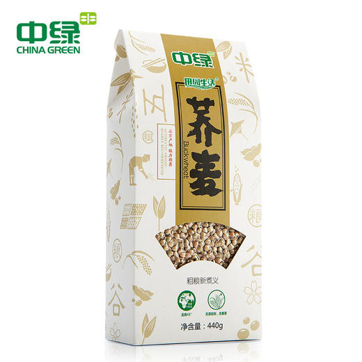 中绿 五谷杂粮东北荞麦440g/盒 真空包装新荞麦米 粗粮煮粥米荞麦 商品图0