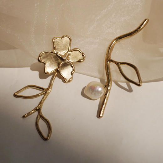 北京仓｜ANITA BERISHA-Petals and Branches-花瓣 树枝 耳环（不对称）［美国设计师］ 商品图2