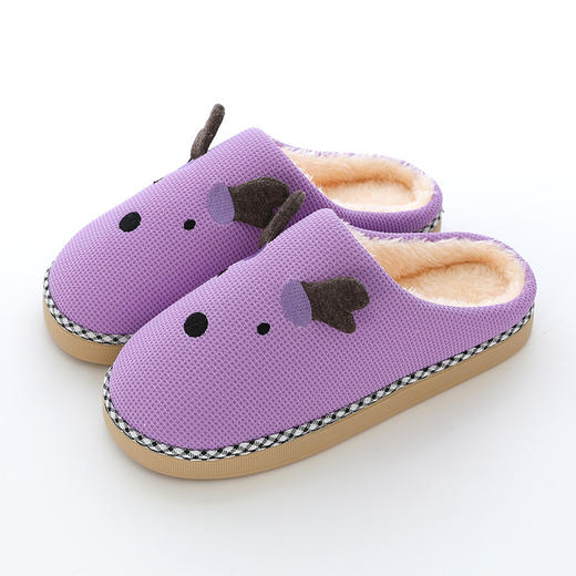 【用温暖包裹你】居家棉拖鞋室内冬季包跟情侣可爱卡通女士保暖加绒防滑毛拖鞋 商品图13