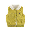 【采用优质面料 柔软舒适】秋冬季儿童马甲背心新款2021 男童羊羔绒加绒宝宝服装保暖上衣 商品缩略图5