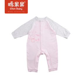 商场同款棉果果春秋款内衣插肩对开连体衣哈衣M121722422040