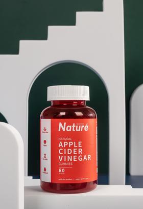 【高含量儿童苹果醋咀嚼软糖】剂量加倍 单粒500mg苹果醋 儿童喜爱口感 无刺激酸味无添加 60粒 补充胃酸