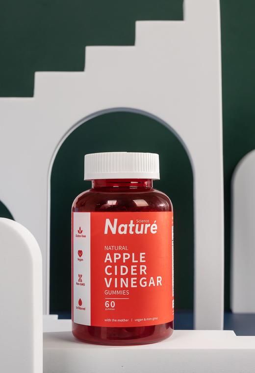 【高含量儿童苹果醋咀嚼软糖】剂量加倍 单粒500mg苹果醋 儿童喜爱口感 无刺激酸味无添加 60粒 补充胃酸 商品图0