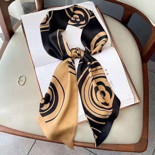 巾彩双层长款纺丝缎 商品图0