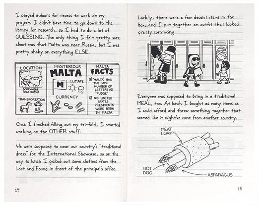 小屁孩日记13 英文原版小说 Diary of a Wimpy Kid The Meltdown 新版 儿童英语课外阅读章节书 漫画图画故事书 Jeff Kinney 商品图2