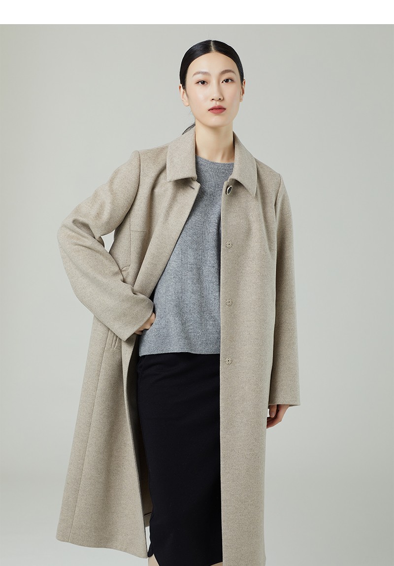 啦娜菲/lanafay 全羊毛大衣1d703