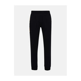 【一】BURBERRY 巴宝莉 格纹裁片棉质混纺慢跑裤 男士运动裤 黑色 8045013 A1189