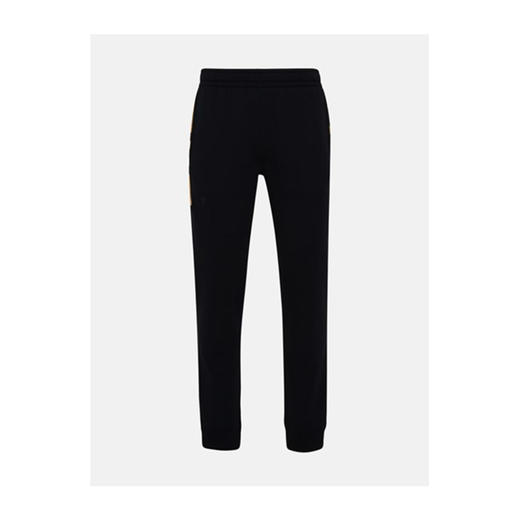 【一】BURBERRY 巴宝莉 格纹裁片棉质混纺慢跑裤 男士运动裤 黑色 8045013 A1189 商品图0