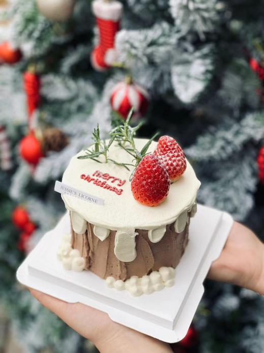 圣诞限定巧克力草莓爆浆小4寸 商品图1