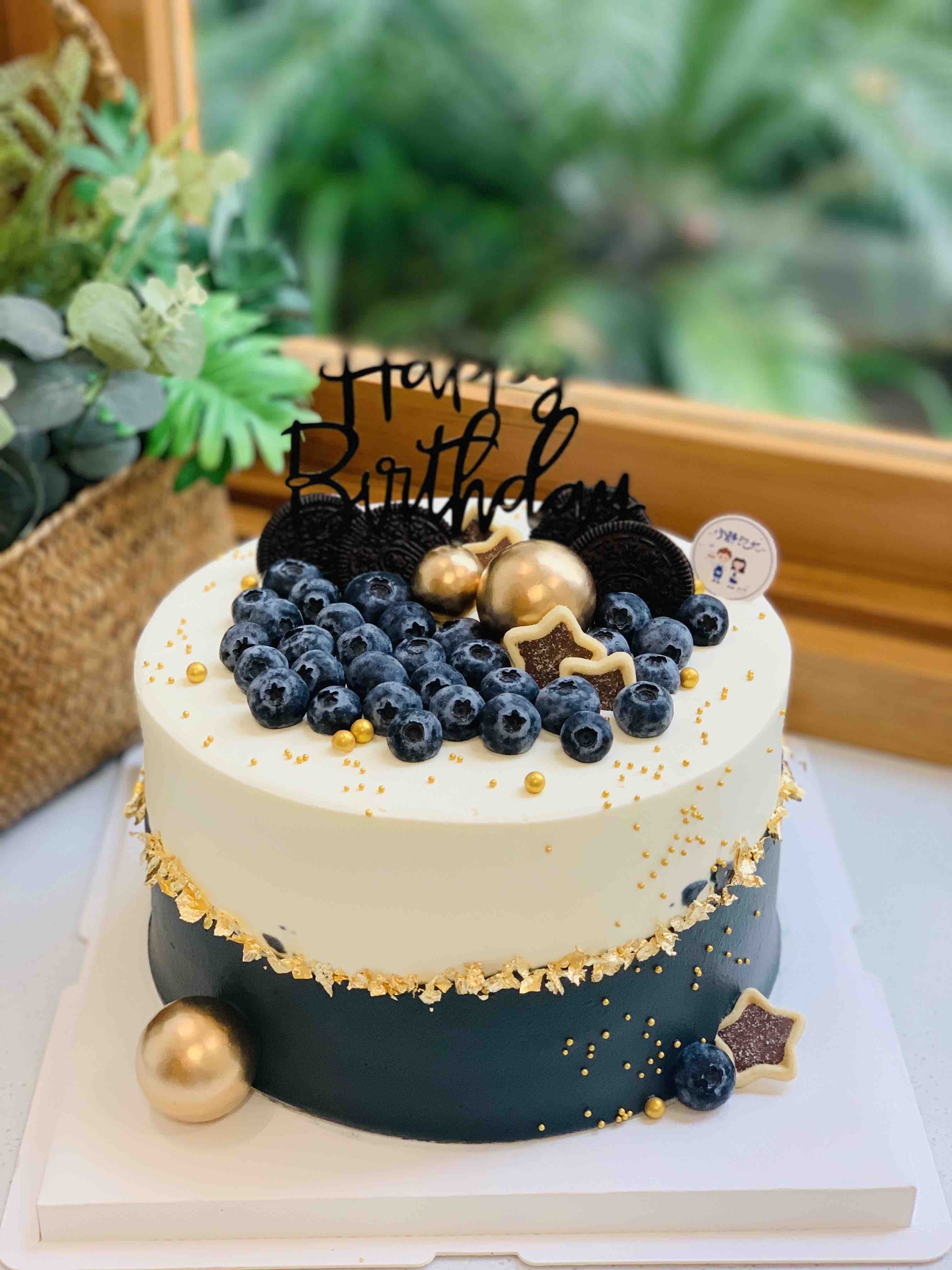 蓝莓装饰奶油蛋糕 下单前请仔细阅读商品详情