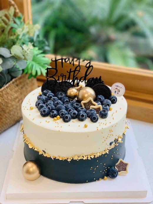 蓝莓装饰奶油蛋糕 下单前请仔细阅读商品详情 商品图0