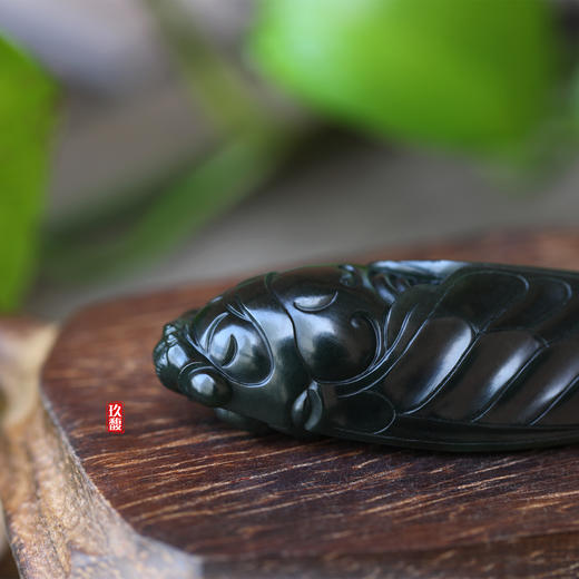 和田玉（青玉）籽料挂件--蝉 商品图3