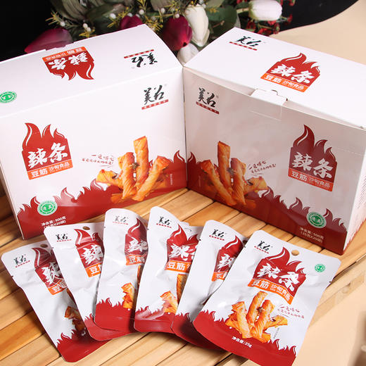 云南沙甸清真美召辣条500g/盒20袋 商品图2