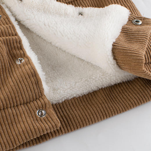 【采用优质面料 柔软舒适】秋冬季儿童马甲背心新款2021 男童羊羔绒加绒宝宝服装保暖上衣 商品图2