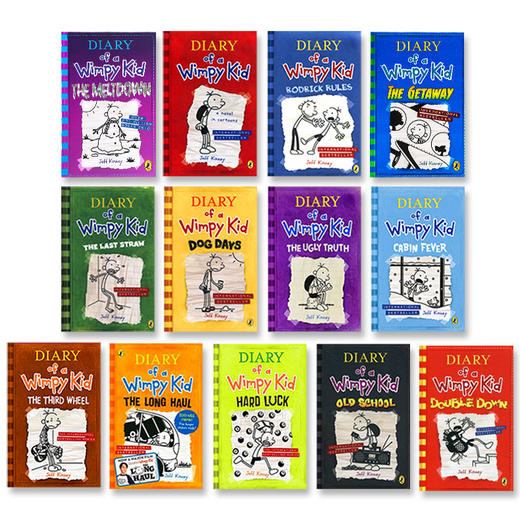 小屁孩日记 英文原版 Diary of a Wimpy Kid 儿童幽默漫画13册全套 美国初中小学生进口英语小说桥梁书 励志成长阅读 商品图1