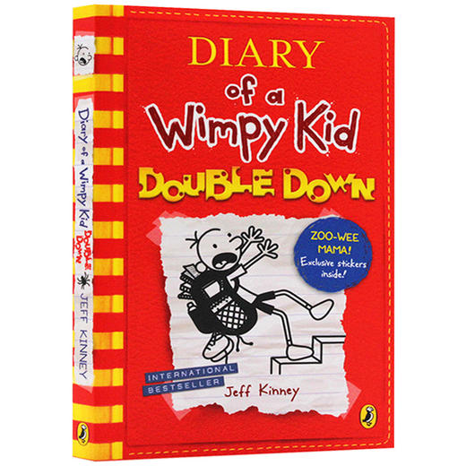 小屁孩日记11 英文原版小说 Diary of a Wimpy Kid Double Down 儿童英语故事章节桥梁书 小学生漫画课外读物 商品图0