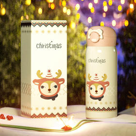 杯具熊成人杯—圣诞祥鹿 TT345-350小学生宝宝幼儿园水杯壶316儿童保温杯