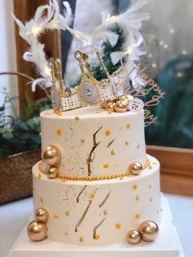 双层皇冠奶油蛋糕 下单前请仔细阅读商品详情