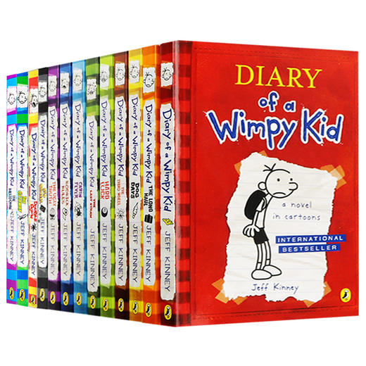 小屁孩日记 英文原版 Diary of a Wimpy Kid 儿童幽默漫画13册全套 美国初中小学生进口英语小说桥梁书 励志成长阅读 商品图2