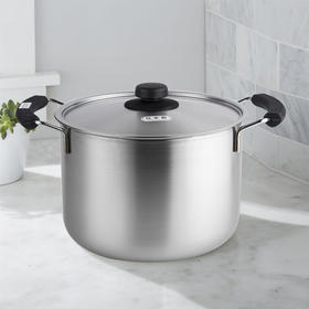 日本原产YOSHIKAWA燃气电磁炉两用不锈钢蒸锅22cm