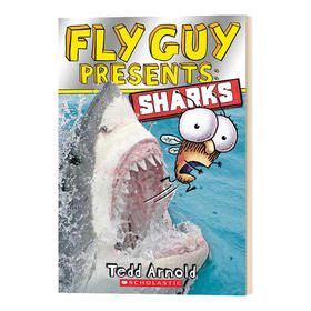 苍蝇小子 鲨鱼 英文原版 Fly Guy Presents Sharks Scholastic Reader, Level 2 学乐分级小读本2级