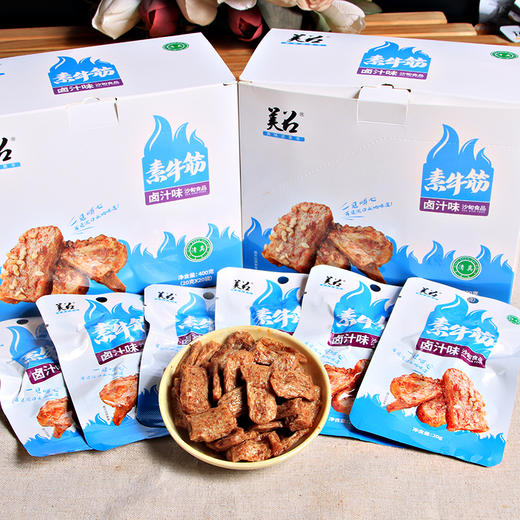 美召素牛筋400g/盒20袋（麻辣味、卤汁味） 商品图1
