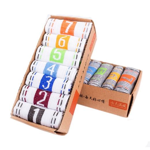 传枫 7双装男士袜子男袜透气长筒棉男中筒袜商务休闲袜（颜色随机发出）CF-5307 商品图0