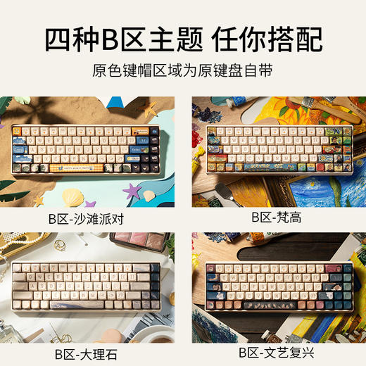 洛斐小翘-A区键帽套装 机械键盘电脑 商品图2