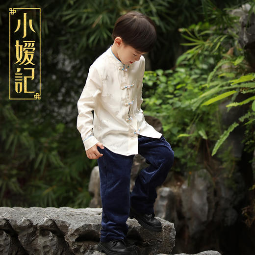 小嫒记男童秋冬新款裤子 暖绒 暖棕 商品图0