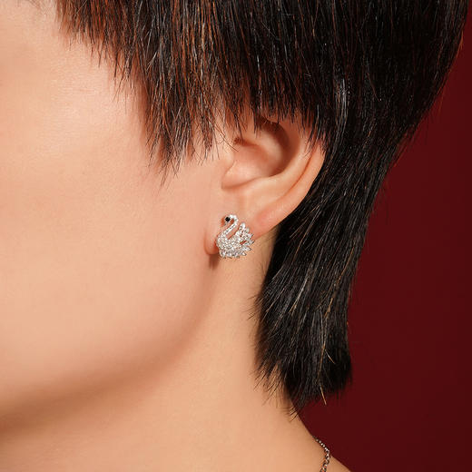 子佩集S925银【双鹄】耳钉【Z11963】天鹅2111 商品图3