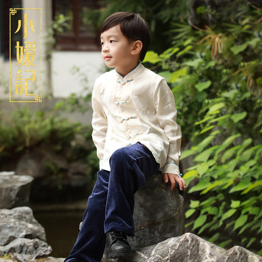 小嫒记男童秋冬新款裤子 暖绒 暖棕 商品图3