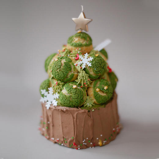 1月1日下架！「草莓泡芙圣诞树」抹茶栗子蛋糕 商品图9