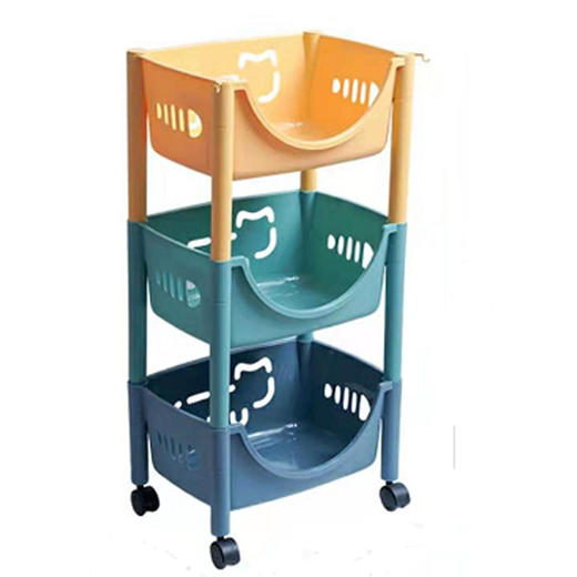 【39元/套】锐龙6980多彩置物架3层（1116402） 商品图0