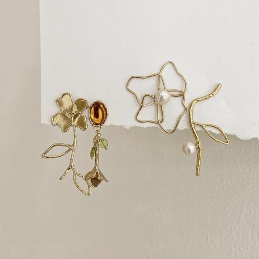 北京仓｜ANITA BERISHA-Petals and Branches-花瓣 树枝 耳环（不对称）［美国设计师］ 商品图3