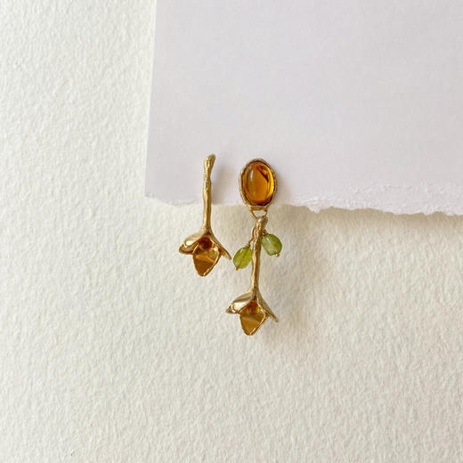 北京仓｜ANITA BERISHA-Flora-郁金香 耳环（不对称）［美国设计师］ 商品图2