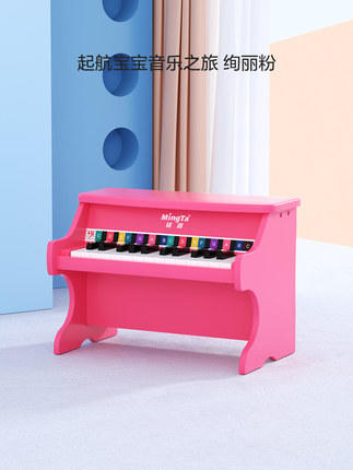铭塔木制小钢琴25键/30键机械可弹奏钢琴 商品图3